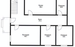 Дом 215м², 2-этажный, участок 2 сот.