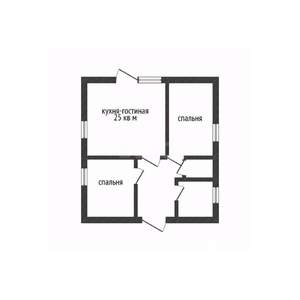 Дом 80м², 1-этажный, участок 4 сот.