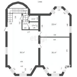 Дом 189м², 2-этажный, участок 9 сот.