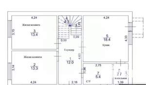 Дом 105м², 1-этажный, участок 3 сот.