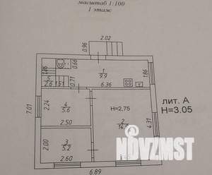 Дом 64м², 2-этажный, участок 6 сот.