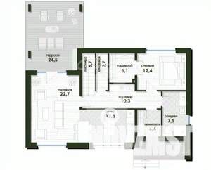 Коттедж 156м², 2-этажный, участок 6 сот.