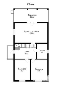 Дом 148м², 2-этажный, участок 3 сот.