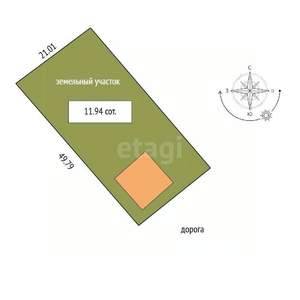 Таунхаус 313м², 2-этажный, участок 12 сот.