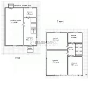 Дом 90м², 2-этажный, участок 3 сот.