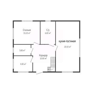 Дом 103м², 2-этажный, участок 4 сот.