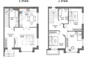 Дом 120м², 2-этажный, участок 2 сот.