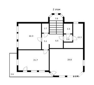 Дом 400м², 3-этажный, участок 8 сот.