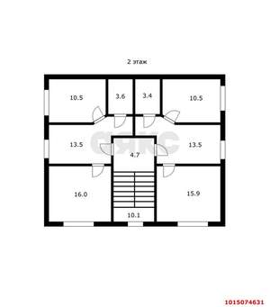 Дом 285м², 3-этажный, участок 6 сот.