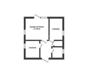 Дом 80м², 1-этажный, участок 4 сот.