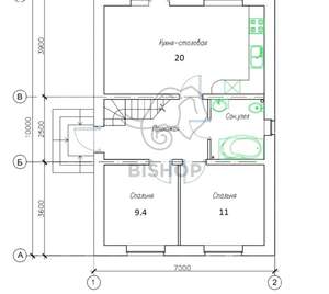 Дом 132м², 2-этажный, участок 3 сот.