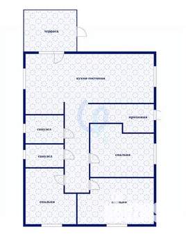 Дом 125м², 1-этажный, участок 4 сот.