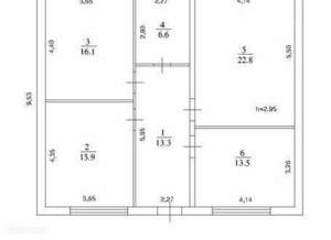 Дом 103м², 1-этажный, участок 5 сот.