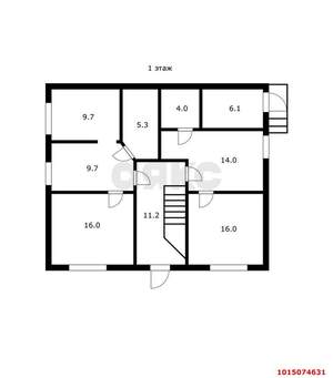 Дом 285м², 3-этажный, участок 6 сот.