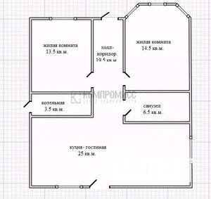 Дом 82м², 1-этажный, участок 3 сот.