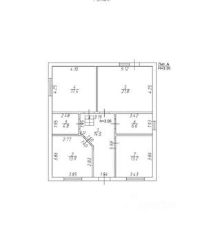 Дом 139м², 2-этажный, участок 3 сот.