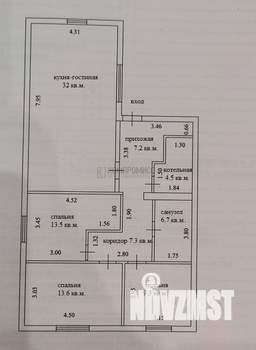 Дом 96м², 1-этажный, участок 6 сот.