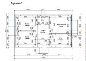 Коттедж 71м², 1-этажный, участок 3 сот.