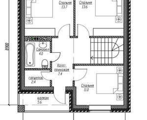 Дом 130м², 2-этажный, участок 5 сот.