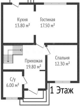 Дом 128м², 2-этажный, участок 3 сот.
