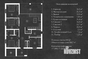 Дом 160м², 1-этажный, участок 6 сот.