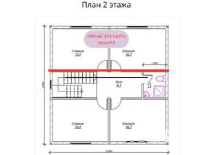 Дом 114м², 2-этажный, участок 5 сот.