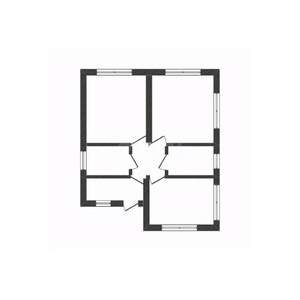 Дом 66м², 1-этажный, участок 4 сот.