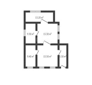 Дом 68м², 1-этажный, участок 4 сот.