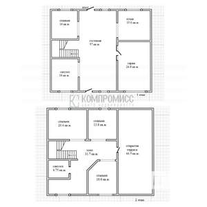 Дом 210м², 2-этажный, участок 6 сот.