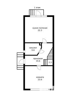 Дом 138м², 2-этажный, участок 4 сот.