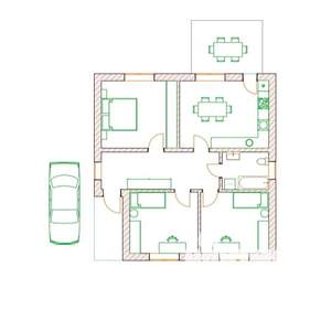Дом 100м², 1-этажный, участок 5 сот.