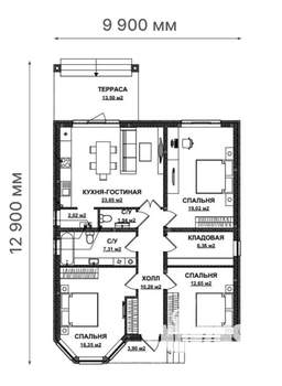 Дом 117м², 2-этажный, участок 6 сот.