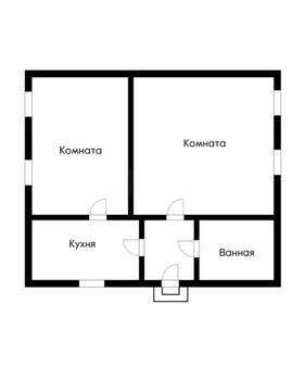 Дом 45м², 1-этажный, участок 3 сот.