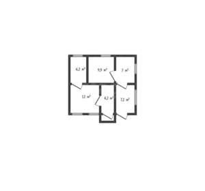 Дом 47м², 1-этажный, участок 4 сот.