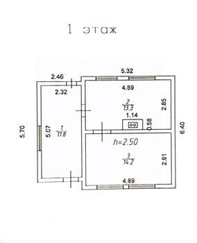 Дом 39м², 1-этажный, участок 4 сот.