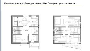 Дом 120м², 2-этажный, участок 4 сот.