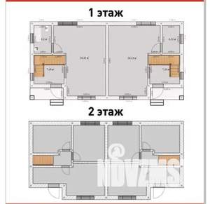 Таунхаус 100м², 2-этажный, участок 2 сот.