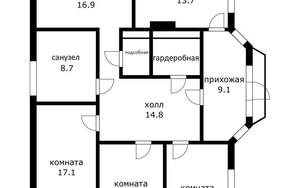 Дом 109м², 1-этажный, участок 8 сот.