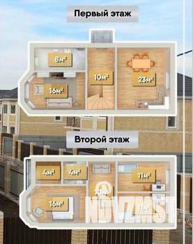 Дом 120м², 2-этажный, участок 3 сот.