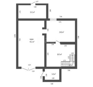 Дом 284м², 3-этажный, участок 8 сот.