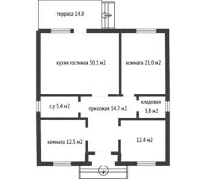 Дом 185м², 2-этажный, участок 10 сот.