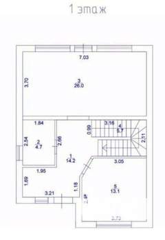 Дом 111м², 2-этажный, участок 3 сот.