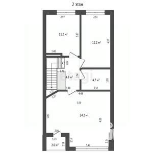 Таунхаус 103м², 2-этажный, участок 2 сот.