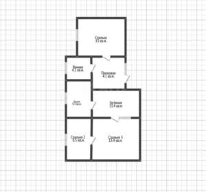 Дом 152м², 1-этажный, участок 636 сот.