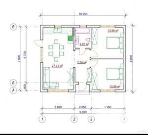 Дом 80м², 1-этажный, участок 5 сот.