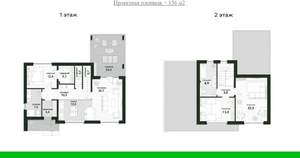 Дом 155м², 2-этажный, участок 6 сот.