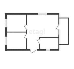 Дом 55м², 1-этажный, участок 3 сот.