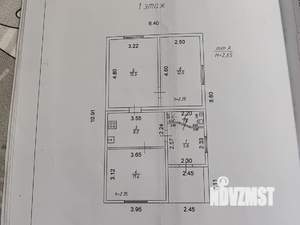 Дом 54м², 1-этажный, участок 4 сот.