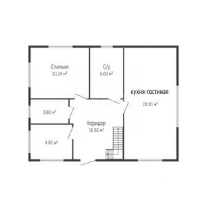 Дом 103м², 2-этажный, участок 4 сот.