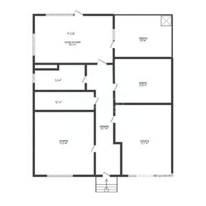 Дом 79м², 1-этажный, участок 4 сот.